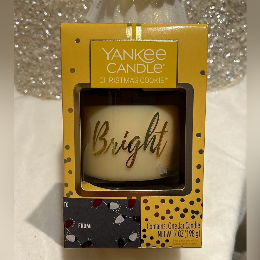 Yankee Candle Christmas Cookie “Bright” Jar Candle